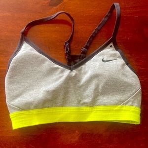 Nike gray sports bra